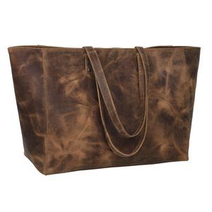 Avery Brown Leather Tote/Top Handle Shoulder Bag :O